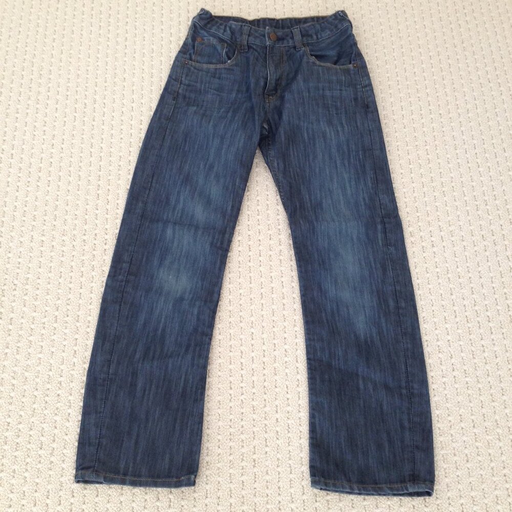 H&M dark wash straight jeans